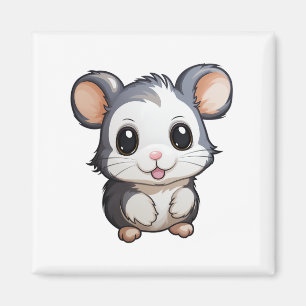 Tecknadens musillustration magnet