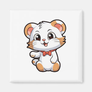 Tecknadens musillustration magnet