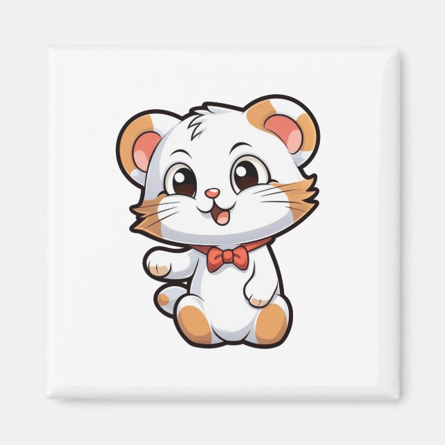 Tecknadens musillustration magnet (Framsidan)