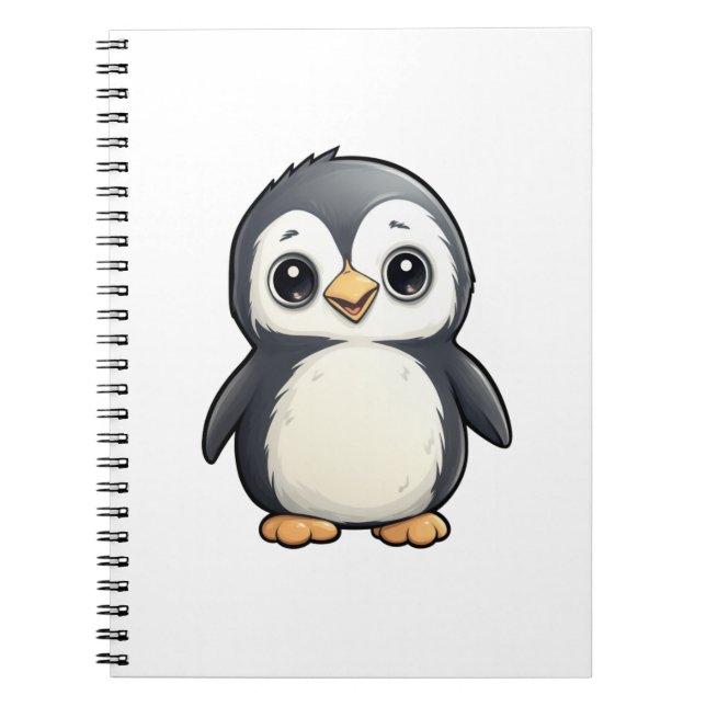 Tecknadens penguinillustration anteckningsbok (Framsidan)