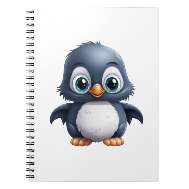 Tecknadens penguinillustration anteckningsbok (Framsidan)