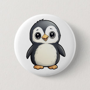 Tecknadens penguinillustration knapp