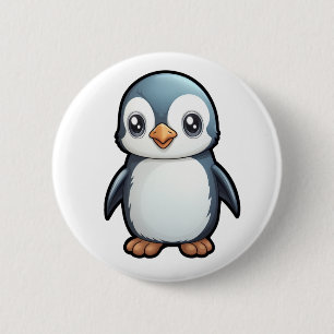 Tecknadens penguinillustration knapp