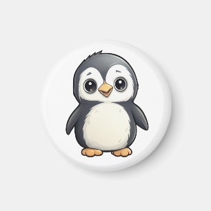 Tecknadens penguinillustration magnet