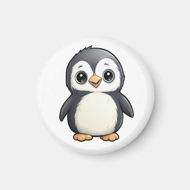 Tecknadens penguinillustration magnet (Framsidan)