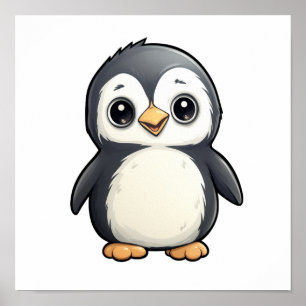 Tecknadens penguinillustration poster