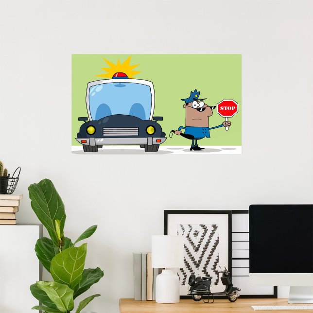 Tecknadens polischef poster (Skapare uppladdad)