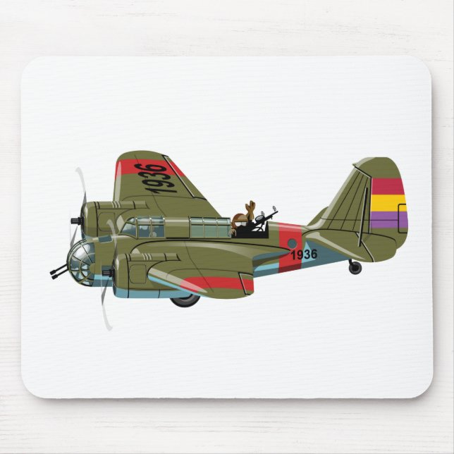 Tecknadens reflexbomber musmatta (Framsidan)