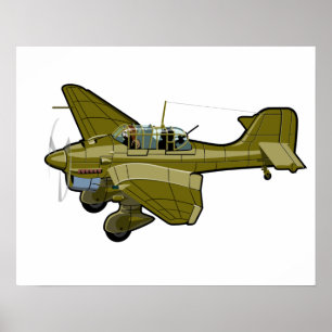 Tecknadens reflexbomber poster