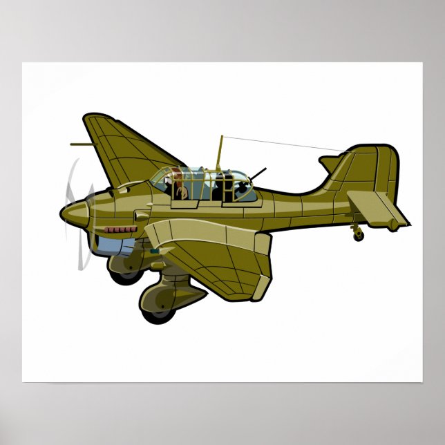 Tecknadens reflexbomber poster (Framsidan)