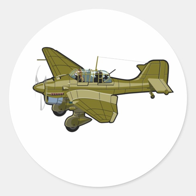 Tecknadens reflexbomber runt klistermärke (Framsida)