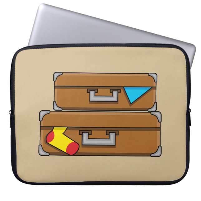 Tecknadens resgods laptop fodral (Framsidan)