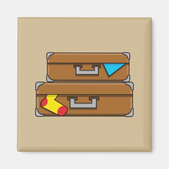 Tecknadens resgods magnet (Framsidan)