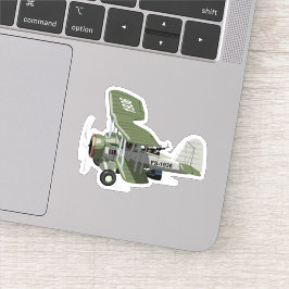 Tecknadens retroflygplan klistermärken