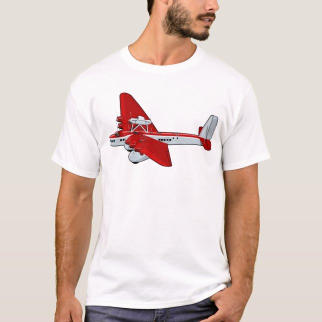 Tecknadens retroflygplan t shirt (Framsida)