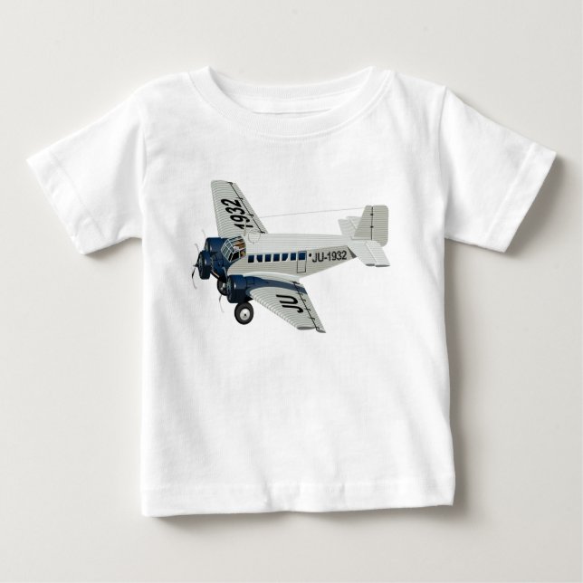 Tecknadens retroflygplan t shirt (Framsida)