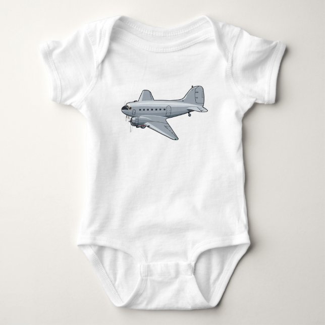 Tecknadens retroflygplan t shirt (Framsida)