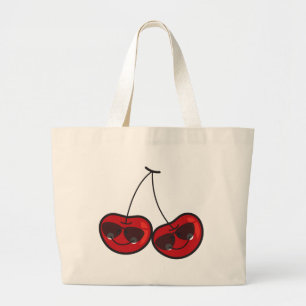 Tecknadens Roligt och Coola Cheeky Cherries with S Jumbo Tygkasse