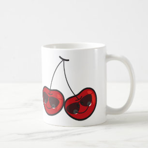 Tecknadens Roligt och Coola Cheeky Cherries with S Kaffemugg