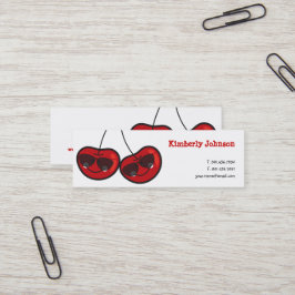 Tecknadens Roligt och Coola Cheeky Cherries with S Mini Visitkort