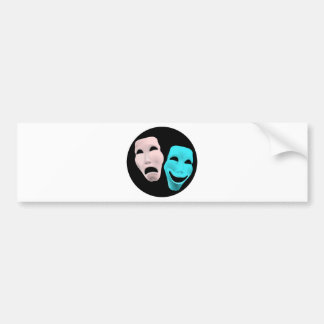 Tecknadens teatermasker bildekal