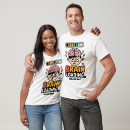 Tecknadens utformning av hjärninläsning t shirt