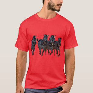 Tecknadens Zebröder på Springa - Spel Savannah T Shirt