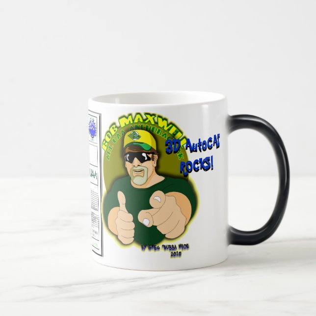 TECKNADER/BUBBA:S TOONE TEES/ALASKAN CARTOONIST MAGISK MUGG (Höger)