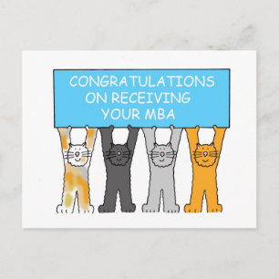 Tecknader för Grattisar i magistergrad Vykort