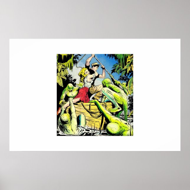 Tecknader för gyllene årshorism |60s Scary tecknad Poster (Framsidan)