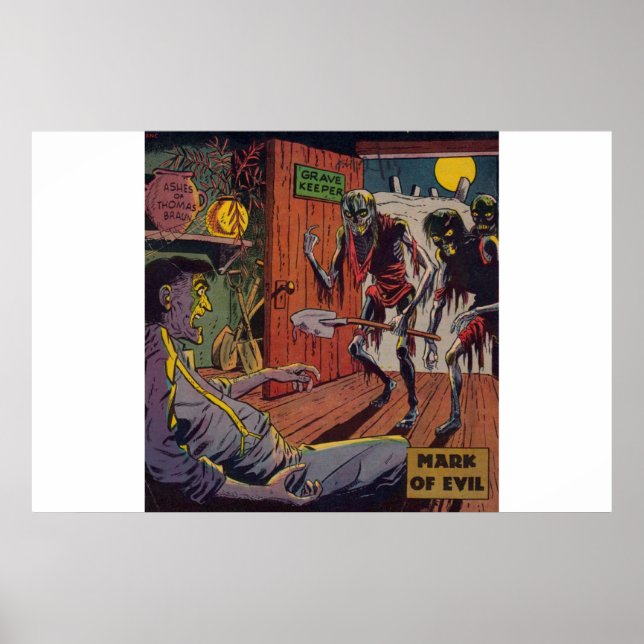 Tecknader för gyllene årshorism |70s Scary tecknad Poster (Framsidan)