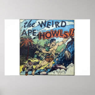 Tecknader för gyllene årshorism tecknad 1970-tal poster