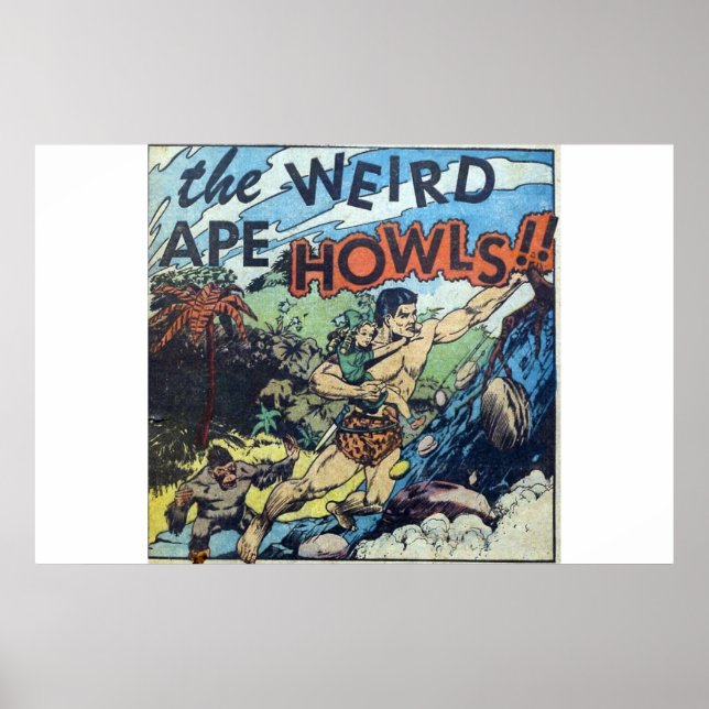 Tecknader för gyllene årshorism | tecknad 1970-tal poster (Framsidan)