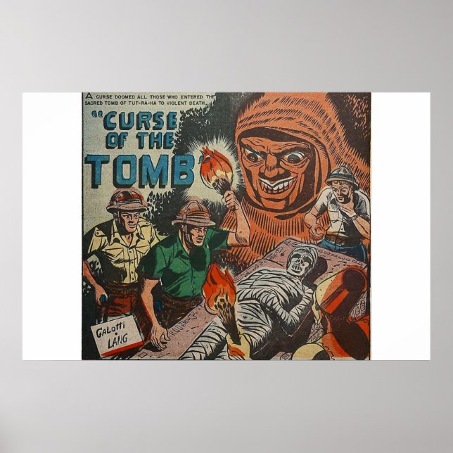 Tecknader för gyllene årshorism | tecknad 1980-tal poster (Framsidan)