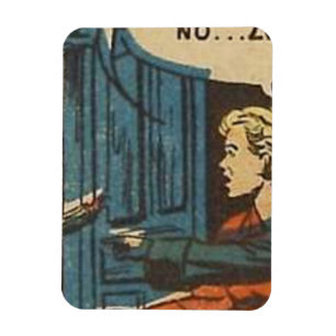 Tecknader för gyllene årshorism Vintage tecknade Magnet