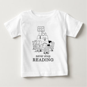 Tecknader för Peanuts Gang-läsning T Shirt