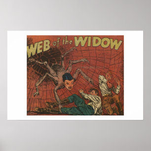 Tecknader för skräckens vintage 40s gammal, klas poster