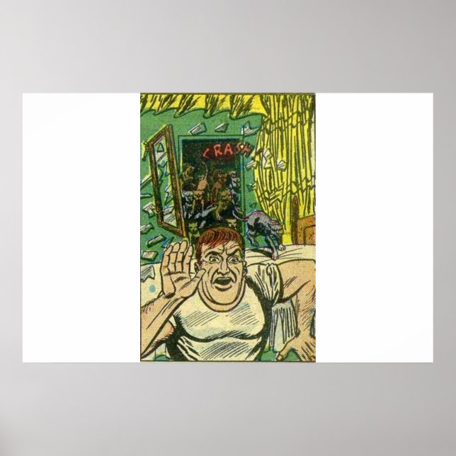 Tecknader för skräckvintage | Scary Classic teckna Poster (Framsidan)