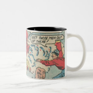 Tecknader för Vintage av gyllene ålder   Bästa gåv Två-Tonad Mugg