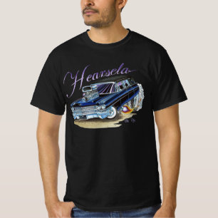 Tecknader formaterade 1963 Cadillac Hearse T- Shir T Shirt