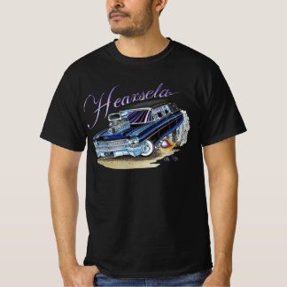 Tecknader formaterade 1963 Cadillac Hearse T- Shir T Shirt
