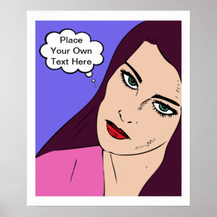 Tecknader Girl #1 Poster