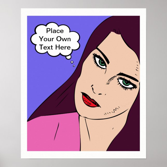 Tecknader Girl #1 Poster (Framsidan)