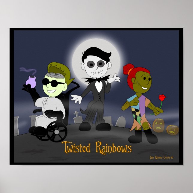 Tecknader med liten regnbåge: Twisted Rainbows Poster (Framsidan)