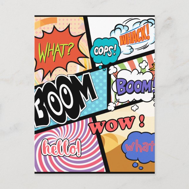 Tecknader Originaldesign Vykort (Framsida)