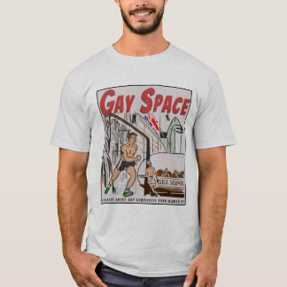 Tecknaderna Gay Space, Vintage & Retro Gay Manar P T Shirt