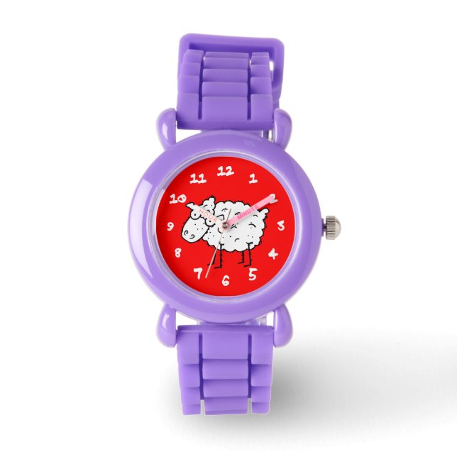 Tecknadfår Armbandsur (Framsida)