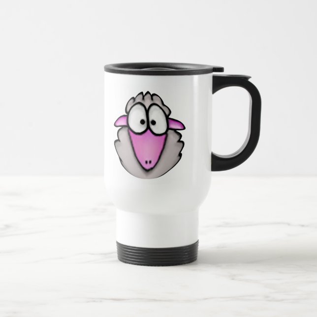 Tecknadfårtravel mug resemugg (Höger)