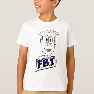 TecknadFBI-agent Tee Shirt