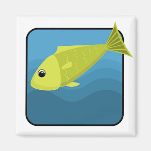 Tecknadfisk Magnet